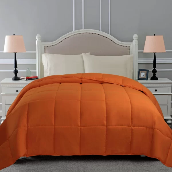 Hypoallergenic Down Alternative Comforter Blanket Dusty Orange