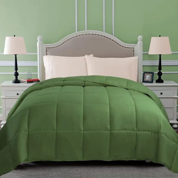 Hypoallergenic Down Alternative Comforter Blanket Terrace Green