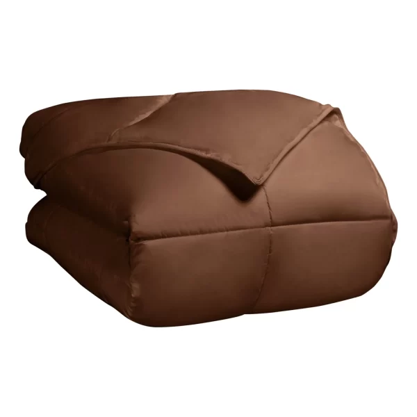 Hypoallergenic Down Alternative Comforter Duvet Blanket Chocolate Brown