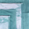 Marble Effect Towel Set 500 Gsm Cotton Towels Cyan