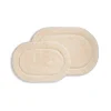 Oval Non Slip Bath Mat Set Of 2 Ivory