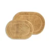 Oval Non Slip Bath Mat Set Of 2 Toast