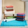 Ribbed Bath Mat Set Of 2 1000 Gsm Cotton