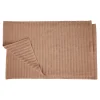 Ribbed Bath Mat Set Of 2 1000 Gsm Cotton Camel