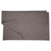 Ribbed Bath Mat Set Of 2 1000 Gsm Cotton Graphite Dark Grey