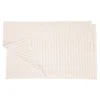 Ribbed Bath Mat Set Of 2 1000 Gsm Cotton Ivory Off White