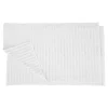 Ribbed Bath Mat Set Of 2 1000 Gsm Cotton White