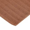 Ribbed Bath Mat Set Of 2 Brown