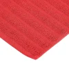 Ribbed Bath Mat Set Of 2 Cranberry Red