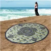 Bohemian Round Beach Towel Blanket Rangoli