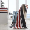 Checkered Stripes Oversized Beach Towels Set Of 2 550 Gsm Cotton