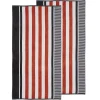 Checkered Stripes Oversized Beach Towels Set Of 2 550 Gsm Cotton Castlerock