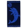 Egyptian Cotton Oversized Beach Towel 450 Gsm Dolphin With Ball