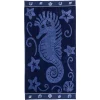 Oversized Beach Towel Sea Horse Pattern