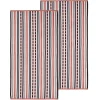 Stitch Striped Oversized Beach Towels Set 550 Gsm Cotton Emberglow