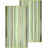 Stitch Striped Oversized Beach Towels Set 550 Gsm Cotton Pear