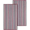 Stitch Striped Oversized Beach Towels Set 550 Gsm Cotton Red