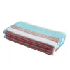 Textured Rope Stripes Oversized Beach Towel Set 550 Gsm Cotton Aqua