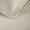 Geometric Fret Cotton Bedspread Set Bisque