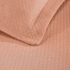 Diamond Solitaire Bedspread Set With Shams Coral
