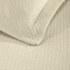 Diamond Solitaire Bedspread Set With Shams Ivory