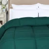 All Season Oversized Down Alternative Comforter Blanket Hunter Green