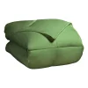 Classic Reversible Comforter Medium Weight All Season Box Quilt Duvet Terrace Green