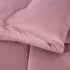 Double Stitched Oversized Down Alternative Comforter Blanket Mauve