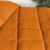 Oversized Down Alternative Box Stitched Comforter Dusty Orange