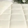 Oversized Down Alternative Box Stitched Comforter Ivory