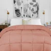 Oversized Down Alternative Comforter All Season Blanket Blush