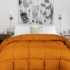 Oversized Down Alternative Comforter All Season Blanket Dusty Orange