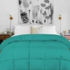 Oversized Down Alternative Comforter All Season Blanket Turquoise