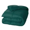 Oversized Down Alternative Comforter Hypoallergenic Fill Hunter Green