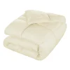 Oversized Down Alternative Comforter Hypoallergenic Fill Ivory