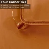 Oversized Down Alternative Comforter With Corner Ties Dusty Orange