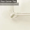 Oversized Down Alternative Comforter With Corner Ties Ivory