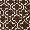 Chocolate Brown Trellis Blackout Curtains Set