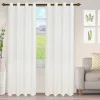 Diamond Trellis Curtains Set White