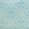 Floral Damask Curtains Set Of 2 Jacquard Lotus Pattern Light Blue