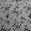 Floral Semi Sheer Curtains Set Of 2 Jacquard Light Filtering Curtain Panels Grey Black