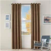 Frozen Lake Blackout Curtains Set Bronze Olive