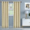 Imperial Trellis Blackout Curtains Set Of 2 Curtain Panels Ivory
