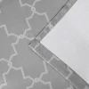 Imperial Trellis Blackout Curtains Set Of 2 Silver
