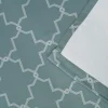 Imperial Trellis Blackout Curtains Set Of 2 Teal