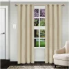 Ivory Solid Blackout Curtains Set