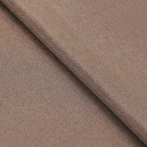 Linen Textured Blackout Curtains Set Of 2 Panels Brown