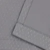 Metallic Shimmer Blackout Curtains Set Of 2 Panels Silver