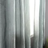 Metallic Waterfall Curtains Set Of 2 Shimmery Jacquard Medium Opacity Curtain Panels Sea Foam