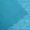 Speckled Sheer Curtains Set Modern Grommet See Through Curtain Panels Aqua Blue